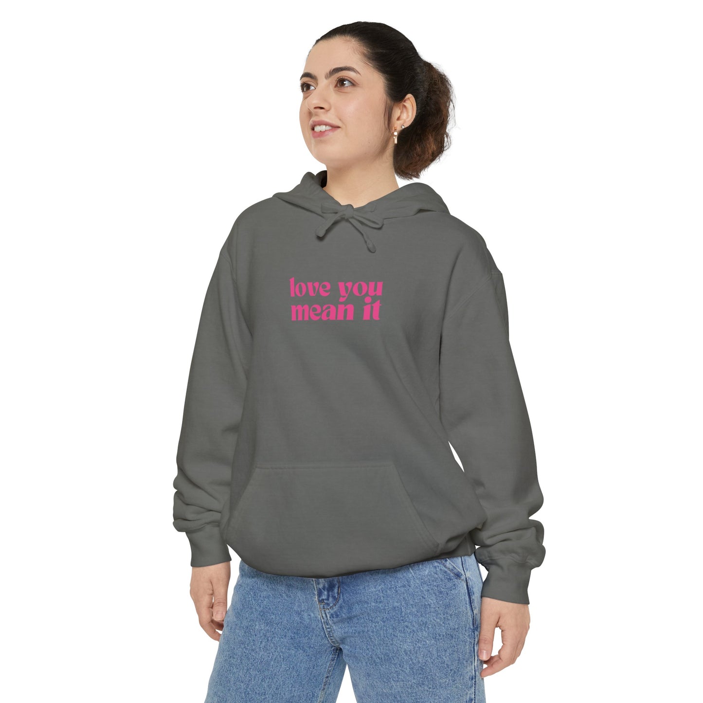 Love You Mean It Hoodie - White