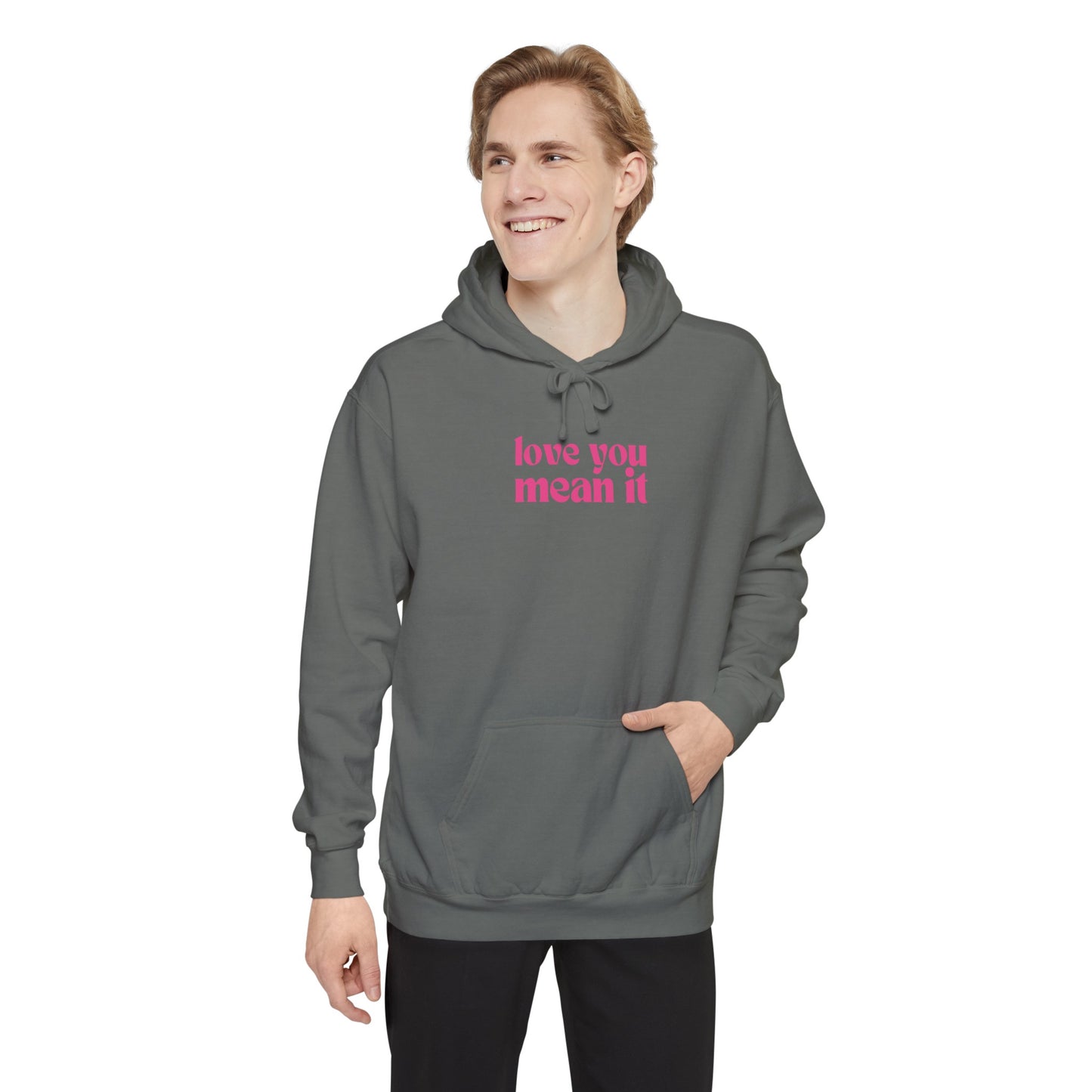 Love You Mean It Hoodie - White